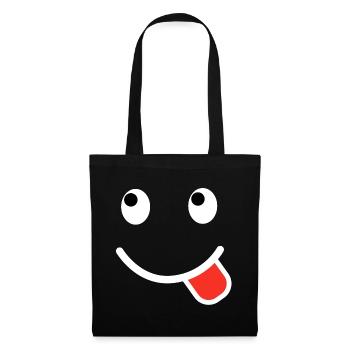 Smile, funny face funny pictures - Tote Bag - black - Front