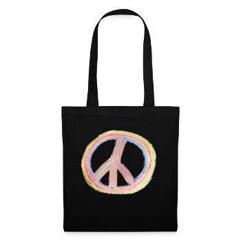 Peace - Stoffbeutel - Schwarz - Vorne