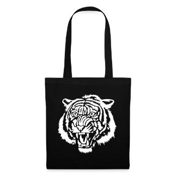 White tiger graffiti - Tote Bag - black - Front