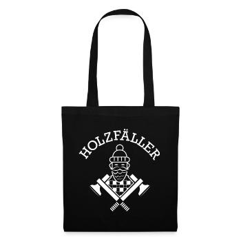 Holzfäller Axt Bärte Männer Symbol Logo icon - Stoffbeutel - Schwarz - Vorne