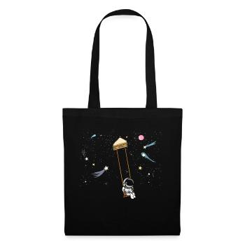 Astronaute Sandwich Love Astronomy Sandwich - Sac en tissu - noir - Devant