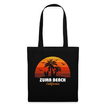 Retro Zuma Beach California Sunset Cool Vacation - Tote Bag - black - Front