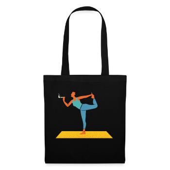 High Yoga - Stoffbeutel - Schwarz - Vorne