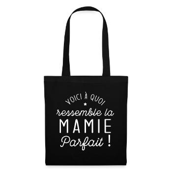 Voici à quoi ressemble une mamie parfaite - Sac en tissu - noir - Devant