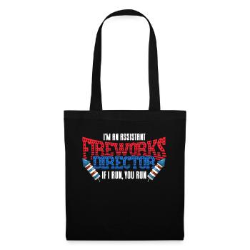 Drôle de feu d’artifice pyrotechnicien disant - Sac en tissu - noir - Devant