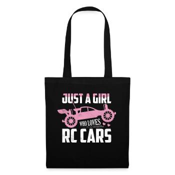 Just A Girl Who Loves RC Cars Model Car Remote Co - Tote Bag - black - Front
