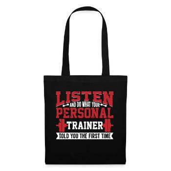 Fitness Personal Trainer Workout Lifestyle Geschen - Tote Bag - black - Front