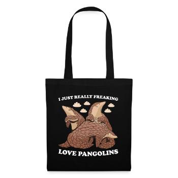 J’adore vraiment les pangolins pangolins - Sac en tissu - noir - Devant