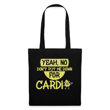 Put Me Down For Cardio Avocardio Pun - Tote Bag - black - Front