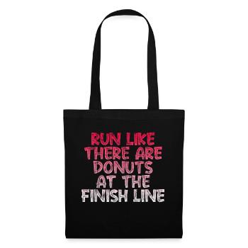 Run Like There Are Donuts At The Finish Line 4 - Tote Bag - black - Front