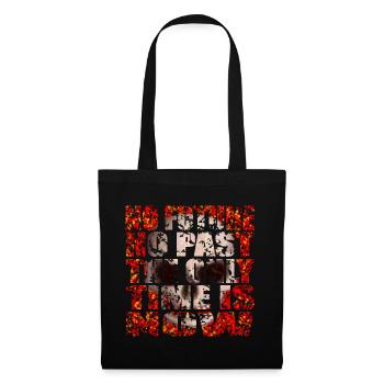 The only time is now Skull R6Z - Tote Bag - black - Front