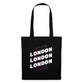 London England UK City Font Skyline Home - Tote Bag - black - Front