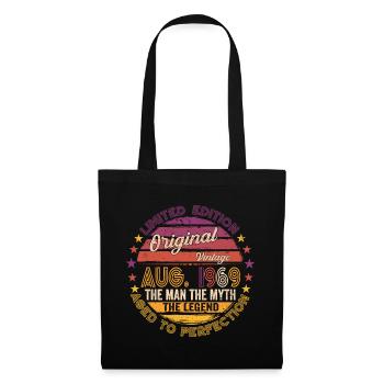 Original Août 1969 53ème anniversaire Cadeau Amusant - Sac en tissu - noir - Devant