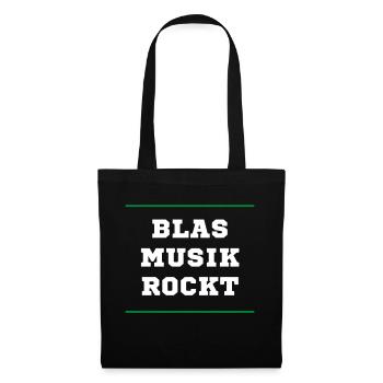 Blasmusik rockt - Stoffbeutel - Schwarz - Vorne