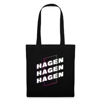 Hagen Germany City Font Skyline Home - Tote Bag - black - Front