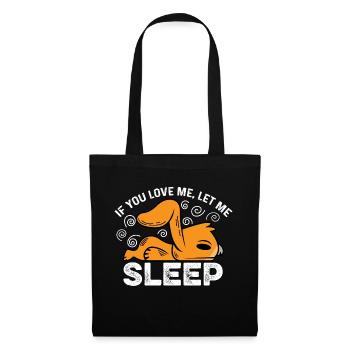 Let me sleep Lazy and sleepy Poison - Tote Bag - black - Front