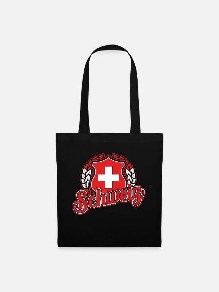 Schweiz - Stoffbeutel - Schwarz