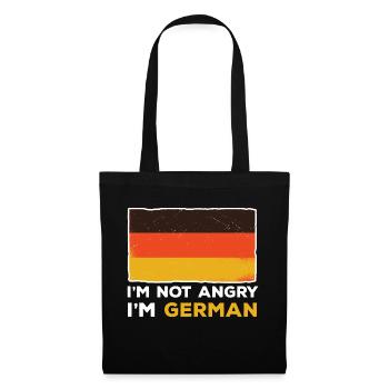 Ich bin nicht böse, ich bin deutsch verzweifeltes - Stoffbeutel - Schwarz - Vorne