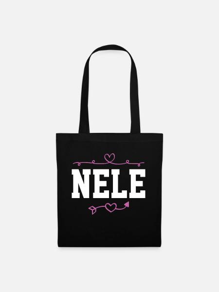 Nele - Stoffbeutel - Schwarz