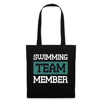 Swimming Team - Stoffbeutel - Schwarz - Vorne