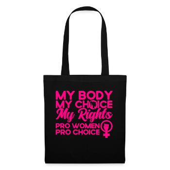 Feminismus Rechte der Frauen Feministisch Geschenk - Stoffbeutel - Schwarz - Vorne