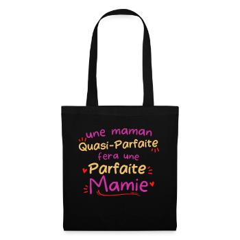 Femme Cadeau mamie parfaite Future Mamie - Sac en tissu - noir - Devant
