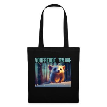 Adorable racoon in the snow - Tote Bag - black - Front