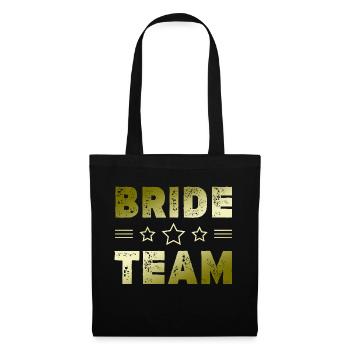Bride Team - Stoffbeutel - Schwarz - Vorne