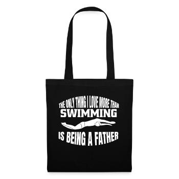Swimmer Swimmers Swimming Club Papa Swimming - Tote Bag - black - Front