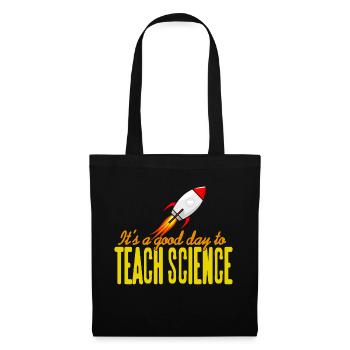 C’est une bonne journée pour enseigner la rétro scientifique - Sac en tissu - noir - Devant