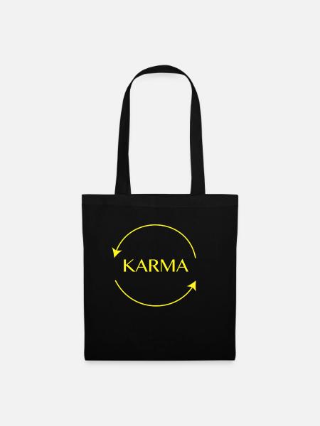 KARMA - Stoffbeutel - Schwarz