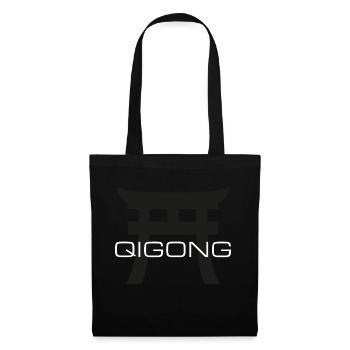 Torii Tor Qigong blanc - Sac en tissu - noir - Devant