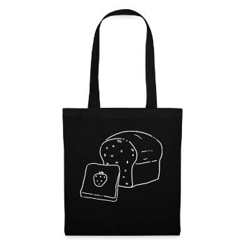 Confiture de pain blanc SKizze - Sac en tissu - noir - Devant
