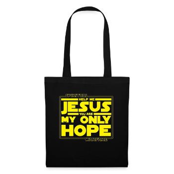 Jesus you are my only Hope - Tote Bag - black - Front