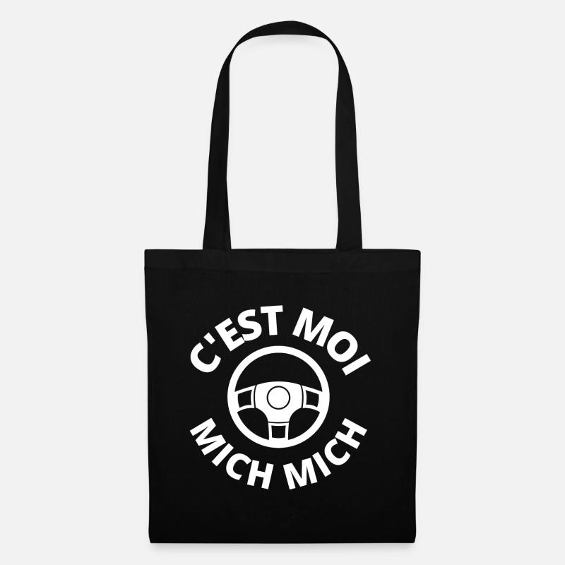 c'est moi mich mich, auto école - Sac en tissu - noir