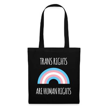 Mois de la fierté - Trans Rights Art Human Rights - Sac en tissu - noir - Devant