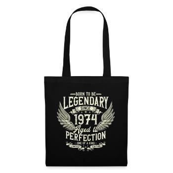 Legendary since 1974 Vintage Vintage Birthday - Tote Bag - black - Front