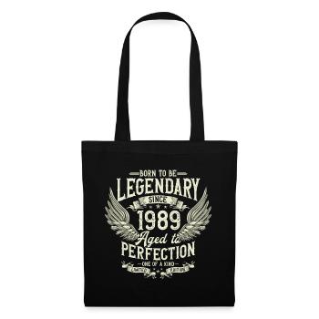 Legendary since 1989 Vintage Vintage Birthday - Tote Bag - black - Front