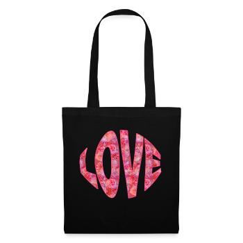 L’amour pur - Sac en tissu - noir - Devant