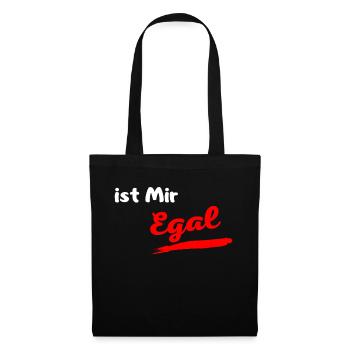 Ist mir Egal - Stoffbeutel - Schwarz - Vorne