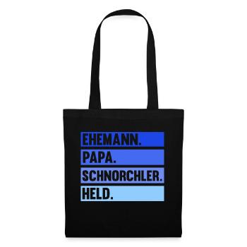 Schullehrer Lehrer - Stoffbeutel - Schwarz - Vorne