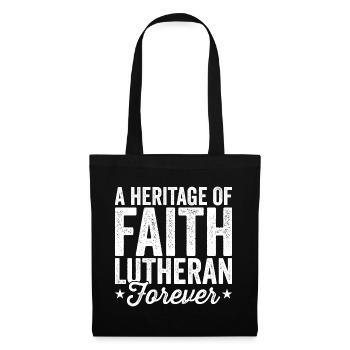 Lutheran Forever Religion Confirmation Christianity - Tote Bag - black - Front