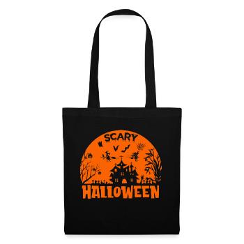Gruseliges Halloween Design - Stoffbeutel - Schwarz - Vorne