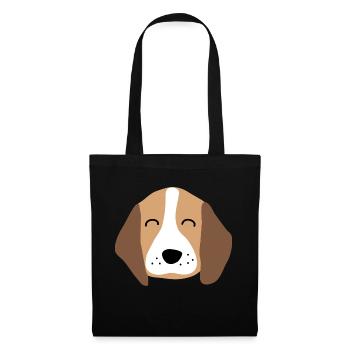 Cute puppy face 2 - Tote Bag - black - Front