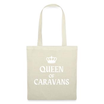 Queen Of Caravans - Pour les femmes aimant les caravanes - Sac en tissu - nature - Devant