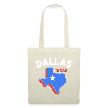 Conception de carte Dallas Texas pour les fiers Dallasites - Sac en tissu - nature - Devant