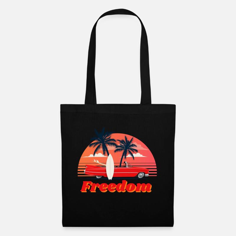 Freedom - Stoffbeutel - Schwarz