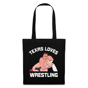 Texas wrestling design for proud Texas fans - Tote Bag - black - Front