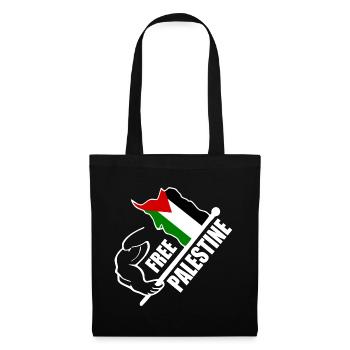 Free palestine - Sac en tissu - noir - Devant