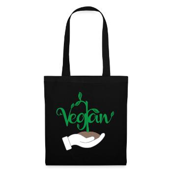 Vegan Plant Design for Proud Vegans - Tote Bag - black - Front